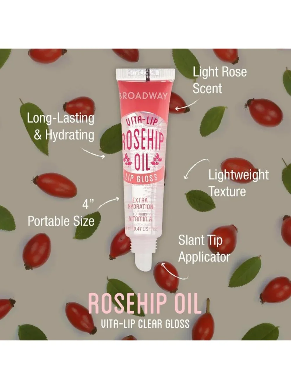 Ultra-Hydrating Lip Gloss Set - 48 Pack, Soothing Rosehip Oil, High-Shine Finish